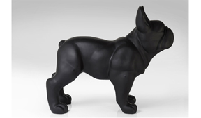 Perro bulldog negro decorativo Kare